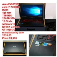 Asus FX503VMcore i7-7700HQ DDR44gb ram 1TB HDD
