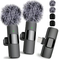 Wireless Lavalier Microphone Mini Portable Audio Video Recording Lapel Mic Compatible With Iphone An