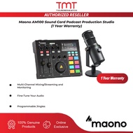 Maono AM100 / AM100 Bundle Set Sound Card Podcast Production Studio (1 Year Warranty)