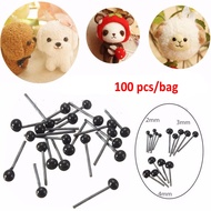 Pcs/bag Glass Eyes 2mm / 3mm 4mm Needle Felting Bears Dog Animals Dolls Accessories