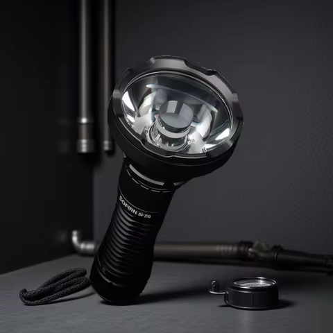 Sofirn SF26 21700 Tactical Flashlight 2000lm 964m Long-Range USB C Rechargeable Torch with Double Ta
