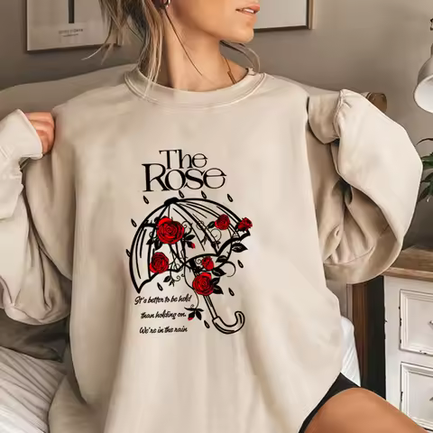 Aesthetic She’s in The Rain Sweatshirt The Rose Kpop Shirt Dawn To Dusk Tour Sweater Kpop Rock Hoodi