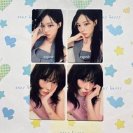 aespa aespa photocard Aespa Zha Espior Winter Endorsement Card, High Ponytail, Peach Winter, Gold Wi