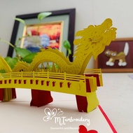 Da Nang Dragon Bridge 3D Card - Da Nang Dragon Bridge - Da Nang Souvenir Pop Up Paper Card