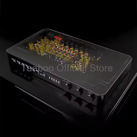 5.0 Bluetooth Preamp Effects Unit 4.45 Inch Touch Screen Audio Processor 118dB SNR Equalizer 62 Band