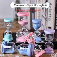 Colorful Macaron Hourglass Timer for Kids - 5/10/30 Minute Sand Timer for Study & Time Management, D