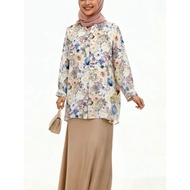 10262 ILOVELY Blouse Cotton Premium Muslimah Full Button