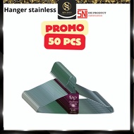 50 pcs thick clothes hangers / stainless steel wire hangers