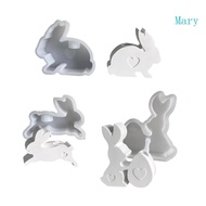 Mary Rabbit Shape Crafting Molds  Holder Molds for Home and Table Decorating