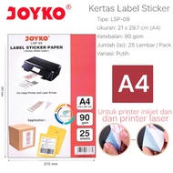 Joyko Label Sticker Paper LSP-09 | A4 90gsm / VIS-1  A4 135gsm