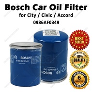 Bosch Oil Filter 1pc for Honda City Civic Accord 0986AF0349