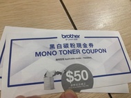 Printer Brother Black/ White Toner  原裝黑白碳粉 現今卷$100, 4張