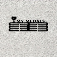 HELLOYOUNG Award Medal Rack Display Shelf Wall Organizer for Sports Trophies