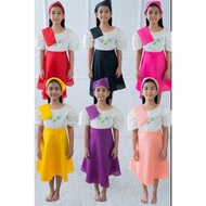 KIMONA AT PLAIN SAYA BUWAN NG WIKA COSTUME