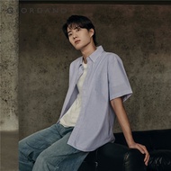 Giordano Mens เสื้อผู้ชาย Korea Collection Oxford Shirt 01045492001 เสื้อเชิ้ตแขนสั้น เสื้อเชิ้ตผู้ช