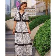 Polka Dot Maxi Dress, Azalea Beach Long Dress DRE140 Hity Designer Fashion