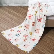 In Stock Gravity Blanket Spring and Autumn Fox Print Pressure Blanket Weighted Pure Cotton Blanket A