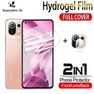 2-in-1 Hydrogel Film For Xiaomi 11 Lite 5G NE Mi 13T 13 12T 12 12T 9T 10T 11T Pro Front Back Camera Lens Hydrogel Film Soft Screen Protector Film Not Tempered Glass