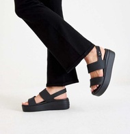 (Sale 3 ngày)Sandal crocs chính hãng broolynk cao 5cm. C.roc.s shoes giầy dép thời trang nam nữ đi m