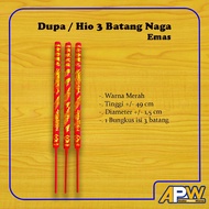 Incense Imported Dragon Prayer Hio/ 3 Fresh Sticks - 49 Cm