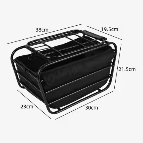 Small Medium Dogs Cats Up To 12LBS For Groceries Daily 2-in-1 Dog Bike Basket For Rear Rack Pet Carr