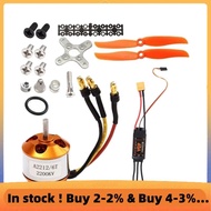 2212 2200KV Motor+40A ESC+6035 Propeller+Propeller Protector Electric Motor Kit RC Airplane Kit RC A