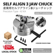 3 Jaw Chuck 6“ 160mm Self Align 3 Jaw Industrial Clamping Lathe Milling Chuck K11 160A