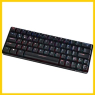 POPULAR Compact Mechanical Multi-device Keyboard with 64 keys BT & Type-C Mode 18 RGB Backlit Effect