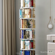 Multi-Layer Household Bookshelf Bookcase Simple Rotating Storage Student Painting Shelf Floor-to-cei