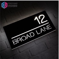 House number acrylic house number plate/ cool, elegant lamp house number number plate