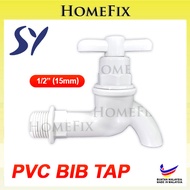 15MM (1/2")  'SY'  PVC WATER TAP TAPS / PLASTIC BIB TAP 水龙头