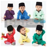 Bajoo Premium Clothing Baju Melayu Romper Cotton Baju Melayu Baby