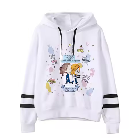 Unisex Greys Anatomy Sweatshirt Women You're My Person Hoodies Korean Style Harajuku Hooded Ulzzang 