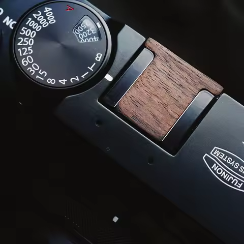 Roadfisher Universal Photography Dustproof Camera Hot Cold Shoe Cover Wood Walnut Ebony Cap For Fuji