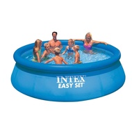 Intex 28144 Kolam Rama-Rama Keluarga Kolam Renang Besar Cincin Atas Bulat Kolam Renang Kembung Kolam