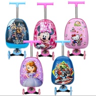 ️Send Within 48 Hours ️Luggage Suitcase Scooter For Kids With Cartoon Pattern 16 Inches