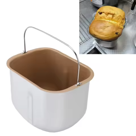 Bread Machine Baking Bucket Stainless Steel Bread Maker Inner Pot Replacement Part for Home Commerci