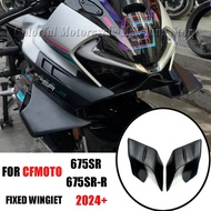 New Motorcycle Fixed Wind Wing Front Aerodynamic Winglet Carbon Fiber Fairing For 675SR 675 SR 675SR