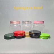 100 ml Pet Jar Natural Box Aluminum Lid / Plastic Jar / Jar / Candy Jar / Jam Jar / Spice Jar / Alu 