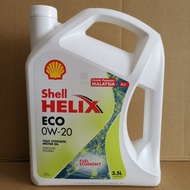 Shell Helix ECO 0W-20 Fully Synthetic Engine Oil 0W20 ( 3.5L ) **ORIGINAL**ONLY IN SARAWAK**