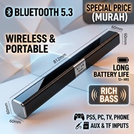 Bluetooth 5.3 Soundbar TV Speaker Wireless 3D Rich Bass Home Theater Sound Bar Support PS5 PC Phone 