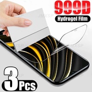 3Pcs Hydrogel Film For Xiaomi Poco F1 F2 F3 F4 M2 M3 M4 M5 M5s X2 X3 X4 C3 C40 Pro GT NFC 4G 5G Scre