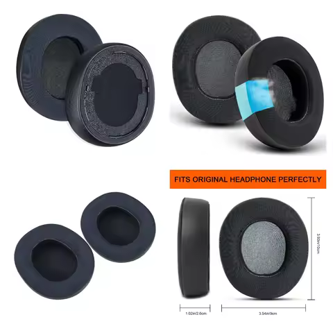 for Philips SHP9500 SHP9600 Headphone Sponge Covers Leather Ear Cover Earmuffs Memory Foam Cushions