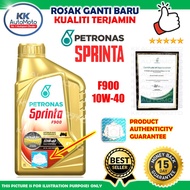 ◊⊕○[NEW] 10W-40 F900 Fully Synthetic - 1 Botol Jamin Original Minyak Hitam Petronas Sprinta 10W40 10W 40 Engine Oil Moto