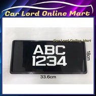 Car Number Plate Crystal (WCW) + Number Plate Casing