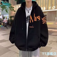 @@ TT Flagship Store Hoodie Jacket Men Couple Cardigan Hooded Casual Versatile Thin Long Sleeve Spor