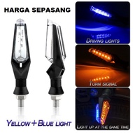 Lampu Sein LED DRL 2 Warna Sen Motor Running Jalan Moge Vixion Byson