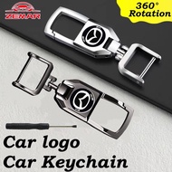 Mazda Universal Car Metal Keychain Motorcycle Key Chain Key Holder Car Keychain 360°rotate Key Holde