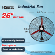 BSBOSS Industrial Fan Kipas Industri 20/26/30 Inch Heavy Duty Floor Fan Wall Fan Stand Fan Commercia
