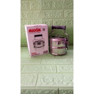 Stack 2 Stainless catering lunch box/